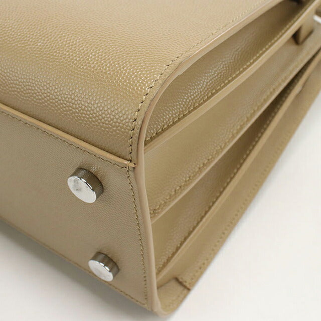 中古 サンローラン トートバッグ レディース ブランド SAINT LAURENT サック ド ジュール ベイビー レザー 421863 ベージュ バッグ USDSL103878011