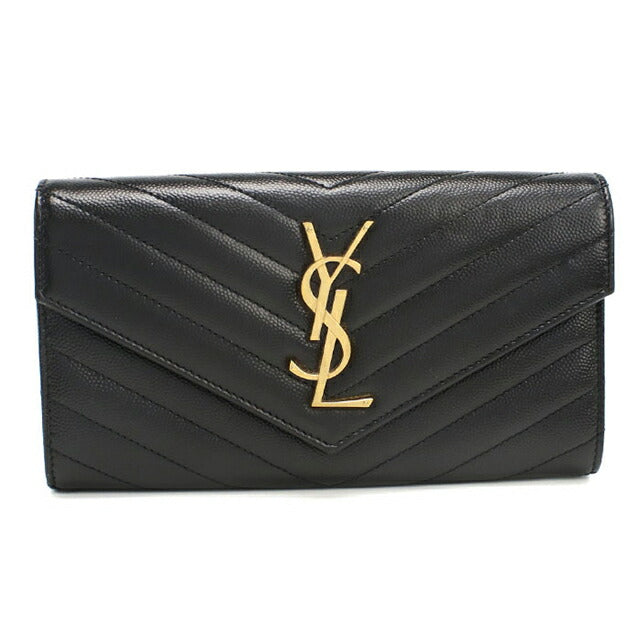 中古 サンローラン 長財布二折 レディース ブランド SAINT LAURENT