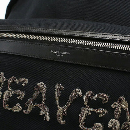 中古 サンローラン リュック レディース ブランド SAINT LAURENT シティ サンローラン HEAVEN バッグパック 465448 ブラック バッグ USDSL104361011