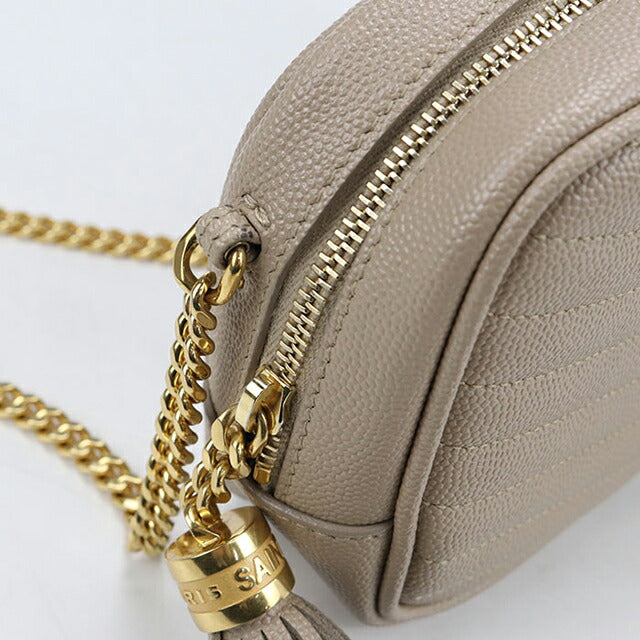 中古 サンローラン 斜め掛け ショルダーバッグ レディース ブランド SAINT LAURENT ルー ミニバッグ 612579 ベージュ バッグ USDSL104764011