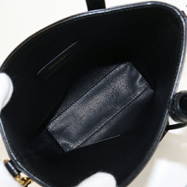中古 サンローラン ハンドバッグ レディース ブランド SAINT LAURENT ミニトイ ショッピング 2WAY 712367 ブラック バッグ USDSL105314011