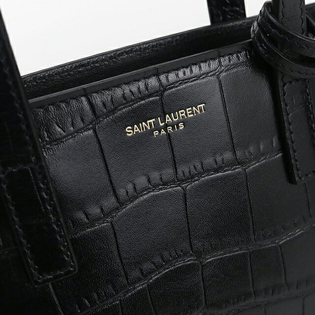 中古 サンローラン ハンドバッグ レディース ブランド SAINT LAURENT ミニトイ ショッピング 2WAY 712367 ブラック バッグ USDSL105314011