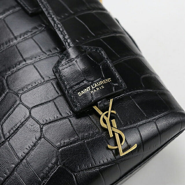 中古 サンローラン ハンドバッグ レディース ブランド SAINT LAURENT ミニトイ ショッピング 2WAY 712367 ブラック バッグ USDSL105314011