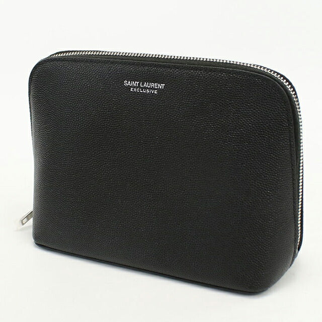 中古 サンローラン ポーチ ユニセックス ブランド SAINT LAURENT レザー 565962 ブラック バッグ USDSL105696011
