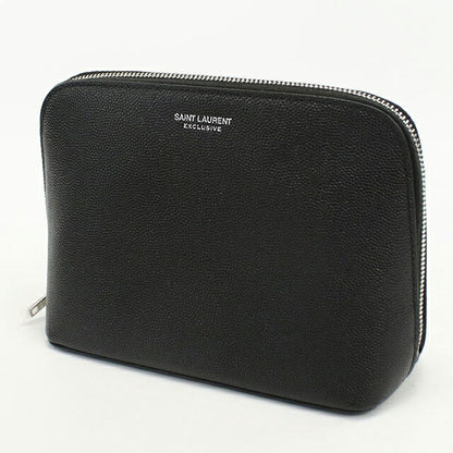 中古 サンローラン ポーチ ユニセックス ブランド SAINT LAURENT レザー 565962 ブラック バッグ USDSL105696011