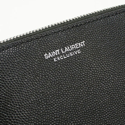 中古 サンローラン ポーチ ユニセックス ブランド SAINT LAURENT レザー 565962 ブラック バッグ USDSL105696011