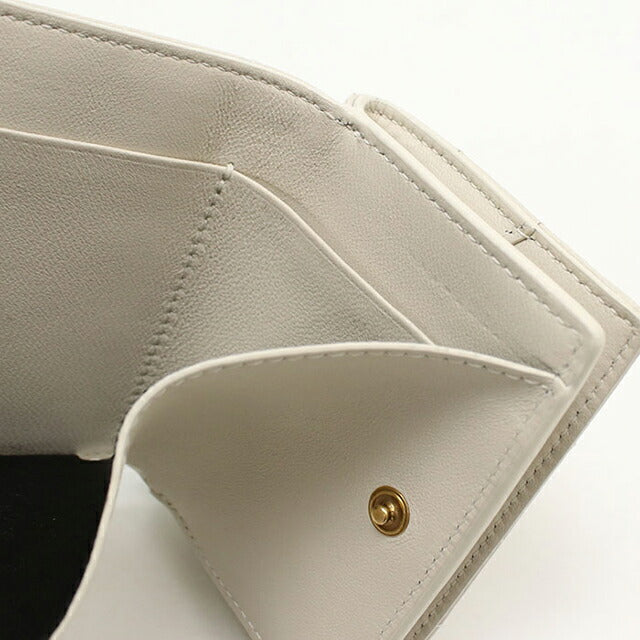 中古 サンローラン 三折財布 レディース ブランド SAINT LAURENT カサンドラマトラッセ 787557 ホワイト 財布 USDSL105994011