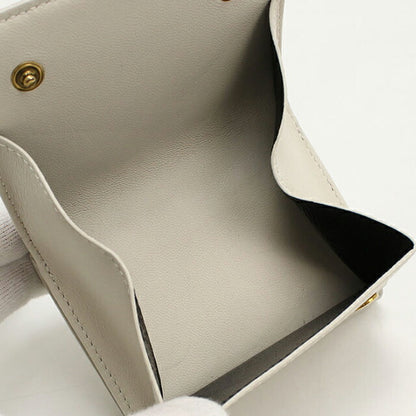 中古 サンローラン 三折財布 レディース ブランド SAINT LAURENT カサンドラマトラッセ 787557 ホワイト 財布 USDSL105994011