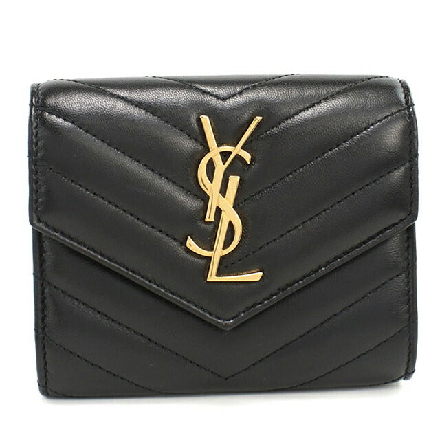 中古 サンローラン 三つ折り財布 レディース ブランド SAINT LAURENT