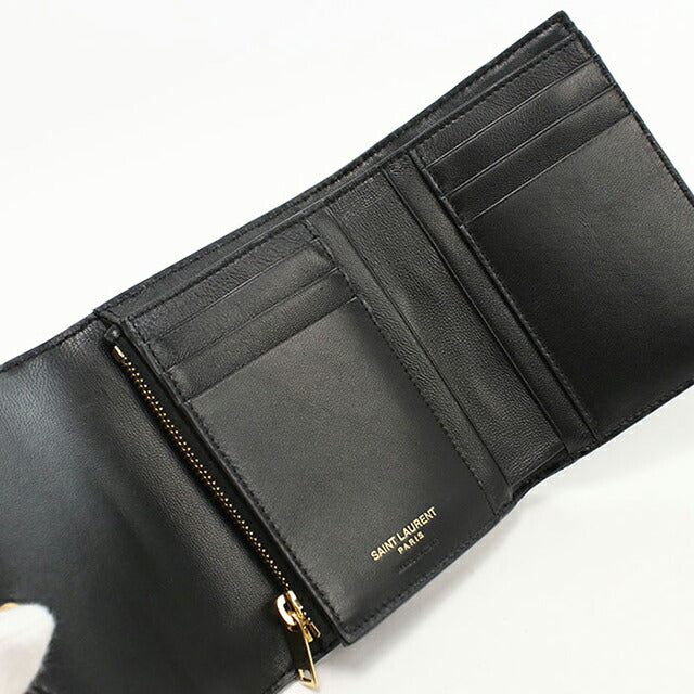 中古 サンローラン 三つ折り財布 レディース ブランド SAINT LAURENT