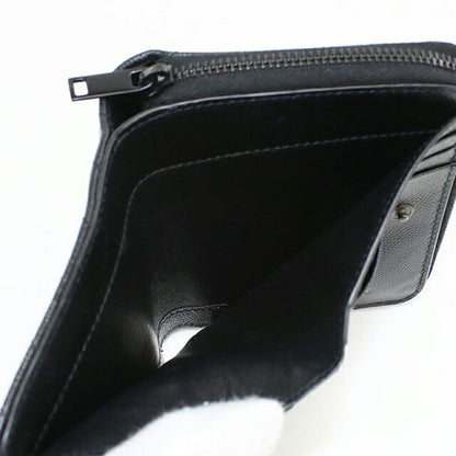 中古 サンローラン 二折財布 レディース ブランド SAINT LAURENT モノグラムコンパクト ジップアラウンドウォレット 668288 ブラック 財布 USDSL106009011