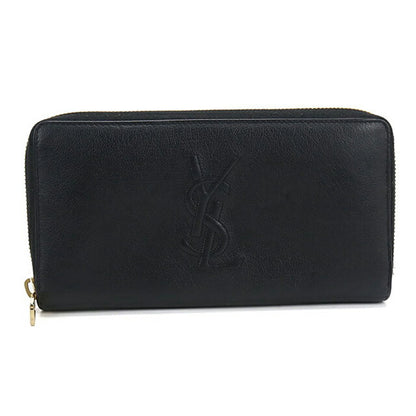 Used Saint Laurent long wallet round zipper ladies brand SAINT LAURENT full zip wallet 352904 black USDSL106470011