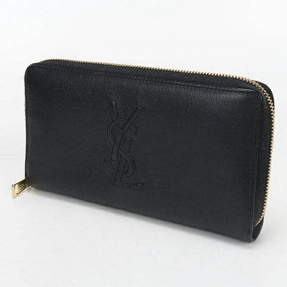 Used Saint Laurent long wallet round zipper ladies brand SAINT LAURENT full zip wallet 352904 black USDSL106470011
