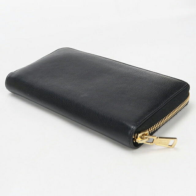 Used Saint Laurent long wallet round zipper ladies brand SAINT LAURENT full zip wallet 352904 black USDSL106470011