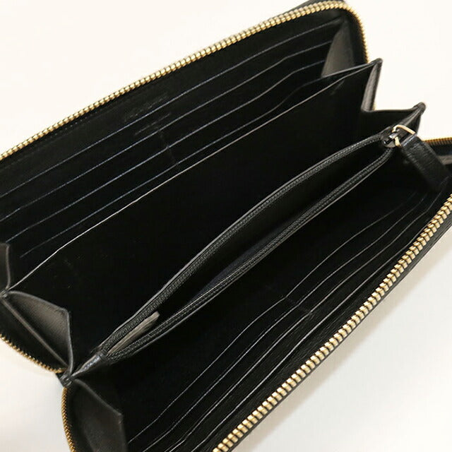 Used Saint Laurent long wallet round zipper ladies brand SAINT LAURENT full zip wallet 352904 black USDSL106470011