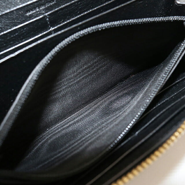 Used Saint Laurent long wallet round zipper ladies brand SAINT LAURENT full zip wallet 352904 black USDSL106470011