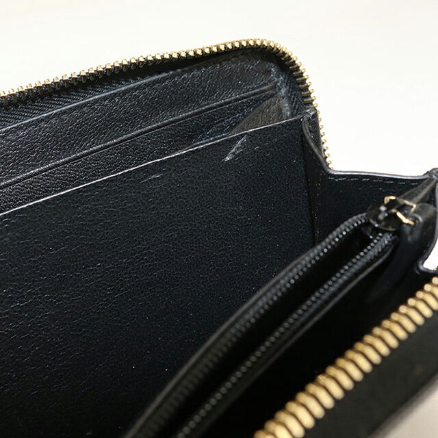 Used Saint Laurent long wallet round zipper ladies brand SAINT LAURENT full zip wallet 352904 black USDSL106470011