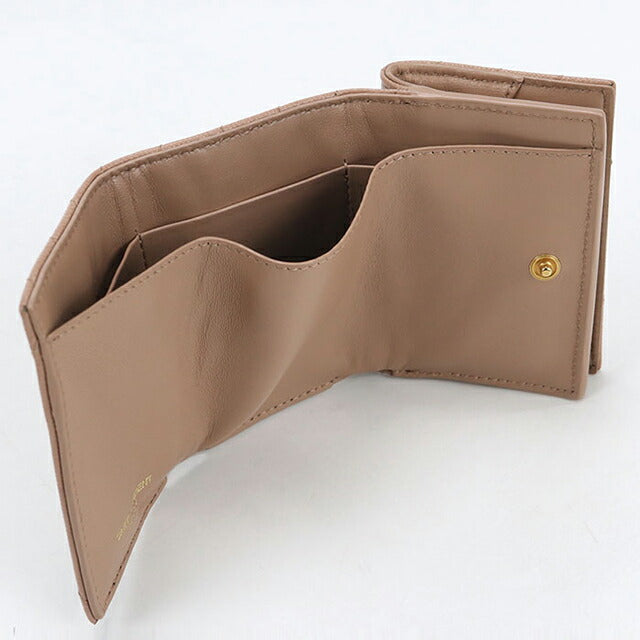 中古 サンローラン 三つ折り財布 レディース ブランド SAINT LAURENT モノグラムオリガミ タイニーウォレット 668274 ピンク 財布 USDSL106614011