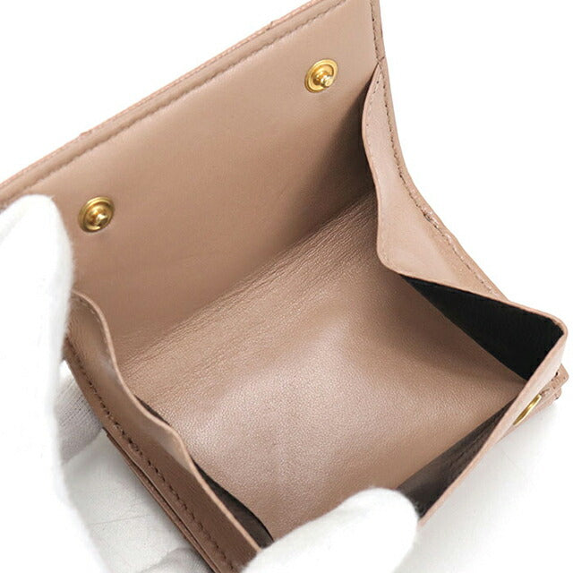 中古 サンローラン 三つ折り財布 レディース ブランド SAINT LAURENT モノグラムオリガミ タイニーウォレット 668274 ピンク 財布 USDSL106614011