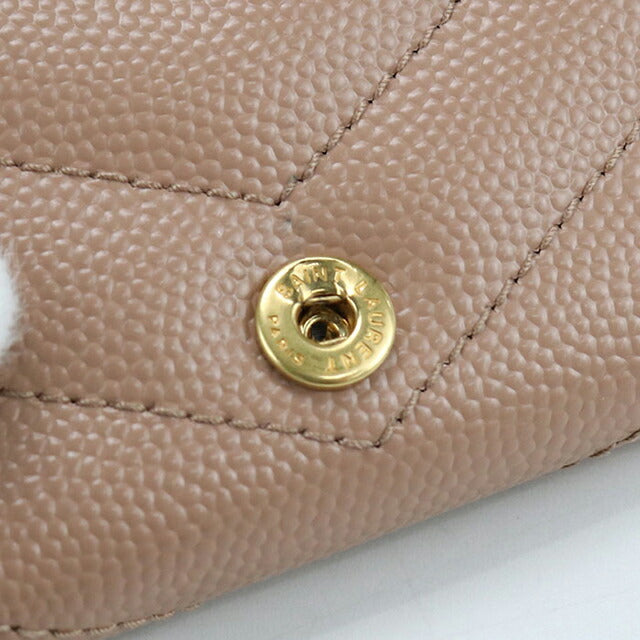 中古 サンローラン 三つ折り財布 レディース ブランド SAINT LAURENT モノグラムオリガミ タイニーウォレット 668274 ピンク 財布 USDSL106614011