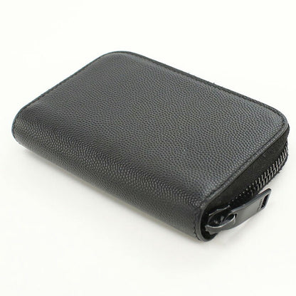 中古 サンローラン 小銭入れ ユニセックス ブランド SAINT LAURENT YSLロゴ コインケース 535411 ブラック 財布 USDSL107272011