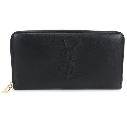 中古 サンローラン 長財布ラウンドファスナー レディース ブランド SAINT LAURENT モノグラム フルジップウォレット 352907 ブラック 財布 USDSL107273011