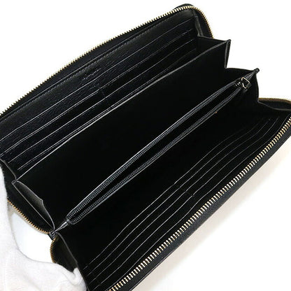 中古 サンローラン 長財布ラウンドファスナー レディース ブランド SAINT LAURENT モノグラム フルジップウォレット 352907 ブラック 財布 USDSL107273011