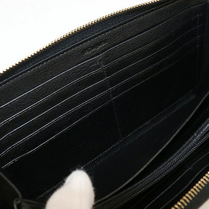 中古 サンローラン 長財布ラウンドファスナー レディース ブランド SAINT LAURENT モノグラム フルジップウォレット 352907 ブラック 財布 USDSL107273011