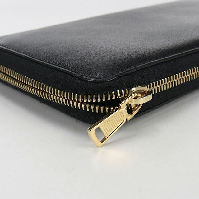 中古 サンローラン 長財布ラウンドファスナー レディース ブランド SAINT LAURENT モノグラム フルジップウォレット 352907 ブラック 財布 USDSL107273011