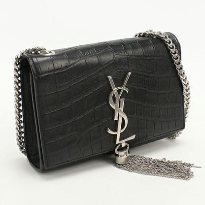中古 サンローラン ショルダーバッグ レディース ブランド SAINT LAURENT チェーン レザー 354120 ブラック USDSL108577011