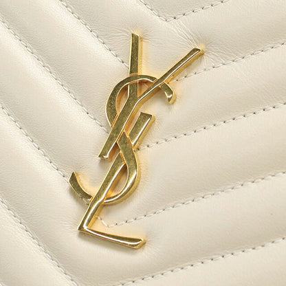 Used Saint Laurent clutch bag ladies brand SAINT LAURENT monogram leather 59193 white USDSL108704011