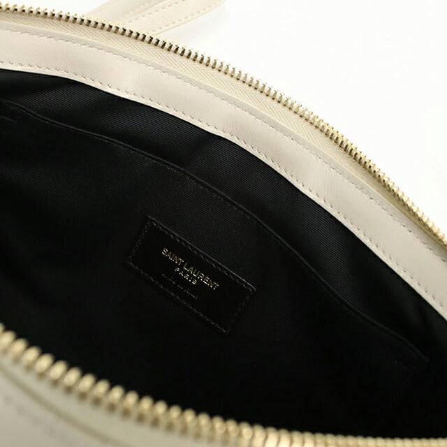 Used Saint Laurent clutch bag ladies brand SAINT LAURENT monogram leather 59193 white USDSL108704011