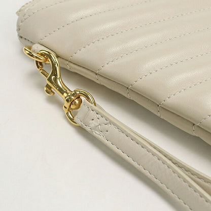 Used Saint Laurent clutch bag ladies brand SAINT LAURENT monogram leather 59193 white USDSL108704011