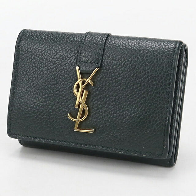 サンローラン　タイニーウォレット　三つ折り財布　中古 Yves Saint Laurent（イヴ・サンローラン） オリガミ タイニー