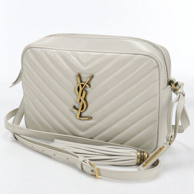 二手 Saint Laurent 斜挎单肩包 女士品牌 SAINT LAURENT Lou 相机包 皮革 574494 白色 USDSL110799011