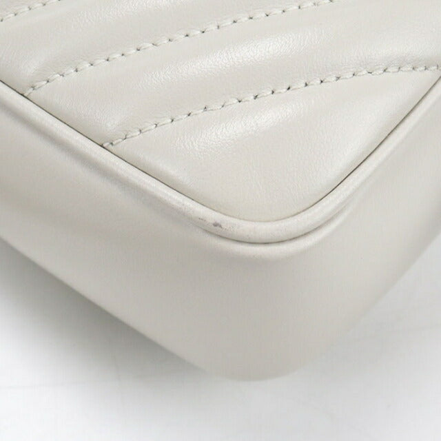 二手 Saint Laurent 斜挎单肩包 女士品牌 SAINT LAURENT Lou 相机包 皮革 574494 白色 USDSL110799011