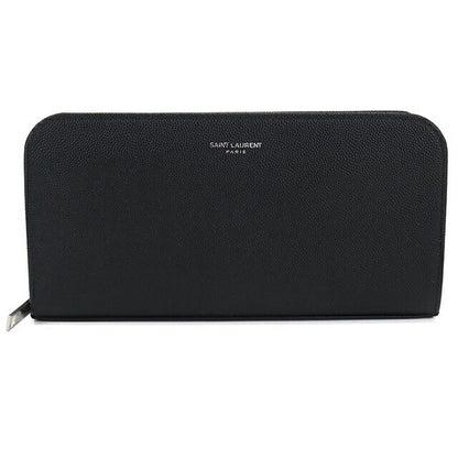 Used Saint Laurent long wallet round zipper men&