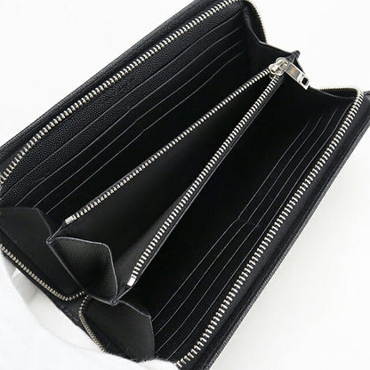 Used Saint Laurent long wallet round zipper men&