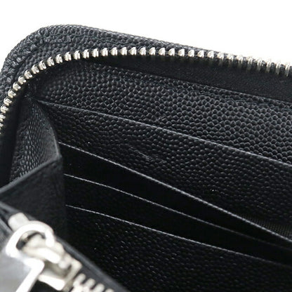 Used Saint Laurent long wallet round zipper men&