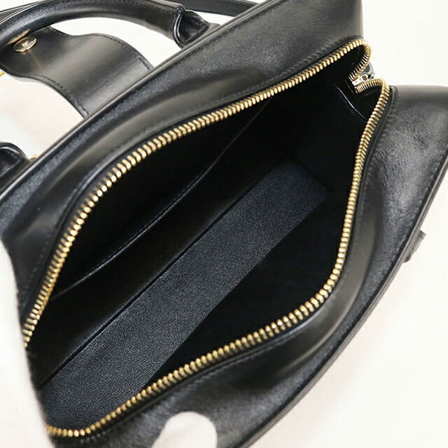 中古 サンローラン ハンドバッグ レディース ブランド SAINT LAURENT ベイビーカバス 2WAY レザー 568853 ブラック USDSL111246011