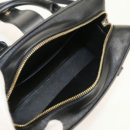 中古 サンローラン ハンドバッグ レディース ブランド SAINT LAURENT ベイビーカバス 2WAY レザー 568853 ブラック USDSL111246011