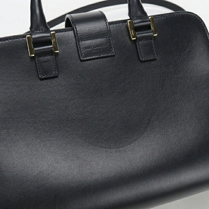 中古 サンローラン ハンドバッグ レディース ブランド SAINT LAURENT ベイビーカバス 2WAY レザー 568853 ブラック USDSL111246011