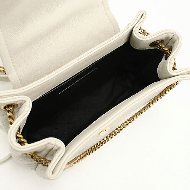 中古 サンローラン ショルダーバッグ レディース ブランド SAINT LAURENT YSLモノグラム ノリータ ミニ 672738 ホワイト USDSL111527011