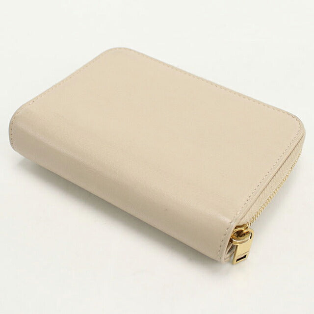 中古 サンローラン 二つ折り財布 二折財布 レディース ブランド SAINT LAURENT 635263 ベージュ USDSL111606011