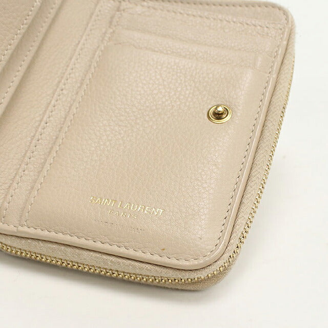 中古 サンローラン 二つ折り財布 二折財布 レディース ブランド SAINT