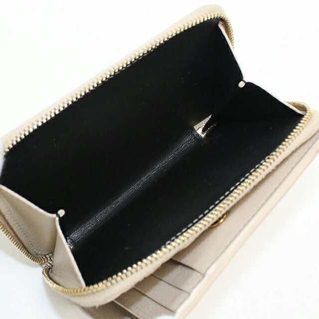 中古 サンローラン 二つ折り財布 二折財布 レディース ブランド SAINT LAURENT 635263 ベージュ USDSL111606011