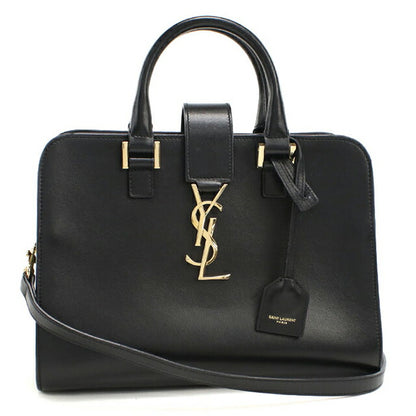 中古 サンローラン ハンドバッグ レディース ブランド SAINT LAURENT ベイビーカバス 2WAY 568853 ブラック USDSL111801011