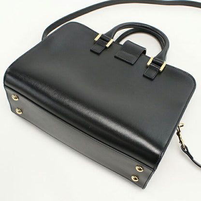 中古 サンローラン ハンドバッグ レディース ブランド SAINT LAURENT ベイビーカバス 2WAY 568853 ブラック USDSL111801011