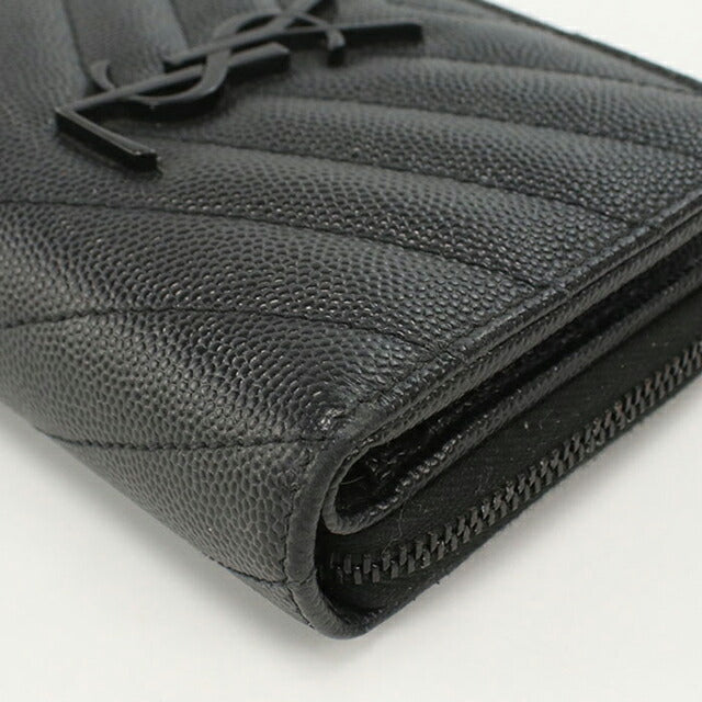 SAINT LAURENT コンパクト ジップアラウンド グレー 二つ折り財布 SAINT LAURENT コンパクト ジップアラウンド グレー 二つ折り財布