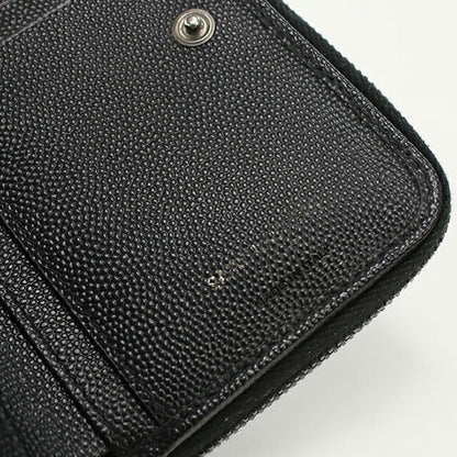 中古 サンローラン 二つ折り財布 二折財布 レディース ブランド SAINT LAURENT モノグラム　コンパクト ジップアラウンドウォレット 403723 USDSL112042011